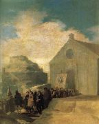 Francisco Goya Village Procession oil on canvas